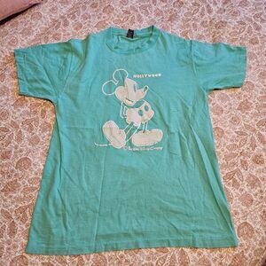 Disney Mint Green Mickey Mouse Women's Short Sleeve Tee